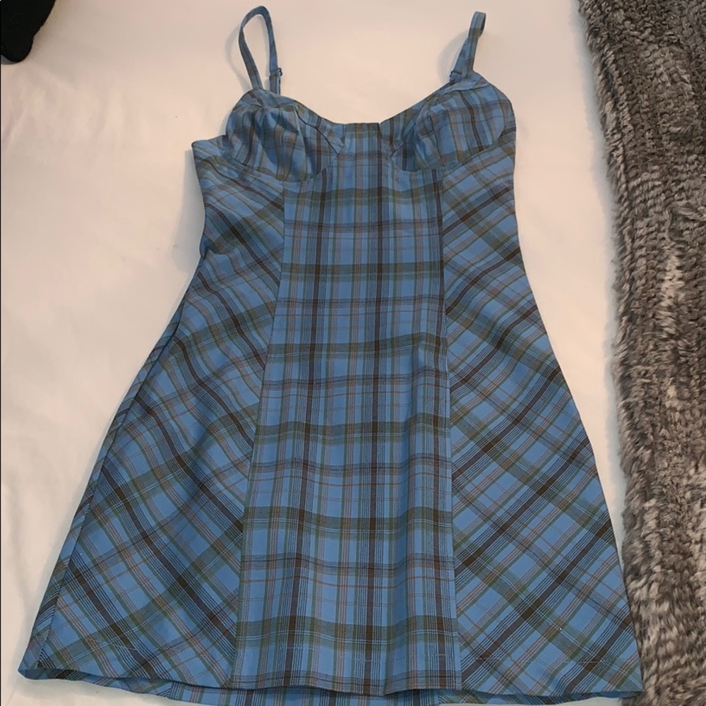 Urban Outfitters plaid mini dress